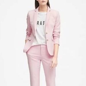 Banana Republic Long and Lean Blazer in Soft Pink